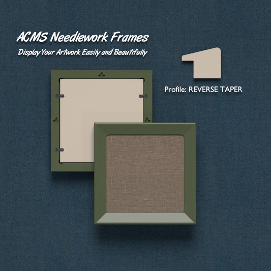 ACMS Sharp Square Needlework Frame - Reverse Taper - 1.25" Frame Width