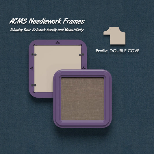 ACMS Square Needlework Frame - Double Cove - 1.25" Frame Width