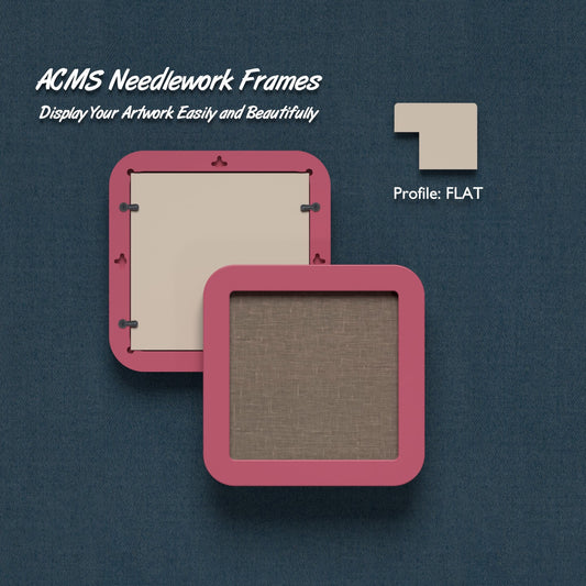 ACMS Square Needlework Frame - Flat - 1.25" Frame Width
