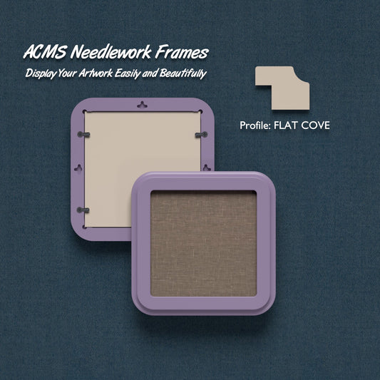 ACMS Square Needlework Frame - Flat Cove - 1.25" Frame Width