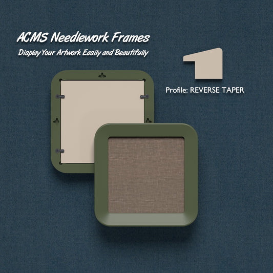 ACMS Square Needlework Frame - Reverse Taper - 1.25" Frame Width