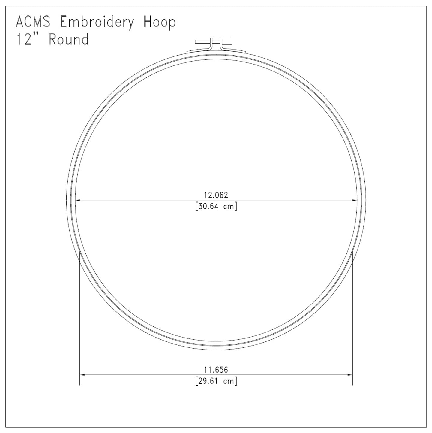 12 Round Embroidery Hoops – ACMS Shopping Hub