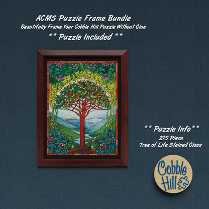 Puzzle Frame Bundle - 275 Piece - Tree of Life Stained Glass