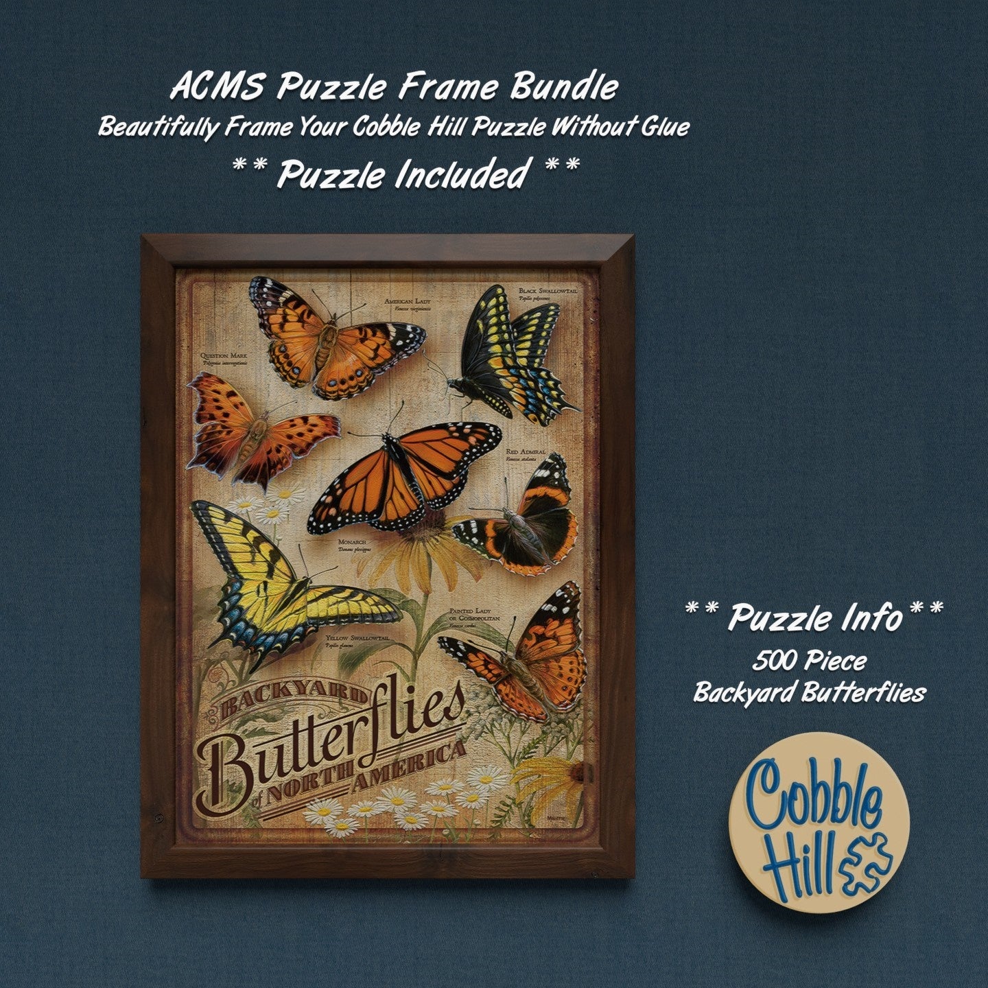 Puzzle Frame Bundle - 500 Piece - Backyard Butterflies