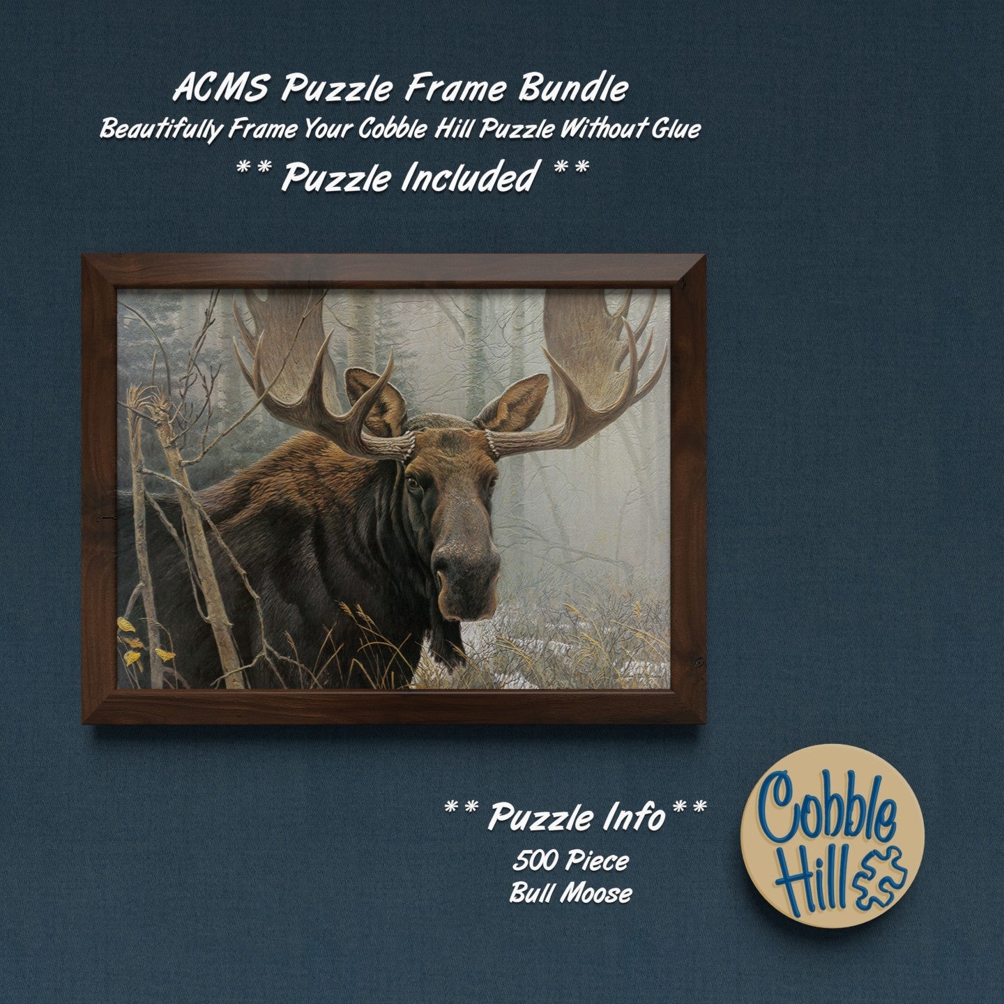 Puzzle Frame Bundle - 500 Piece - Bull Moose