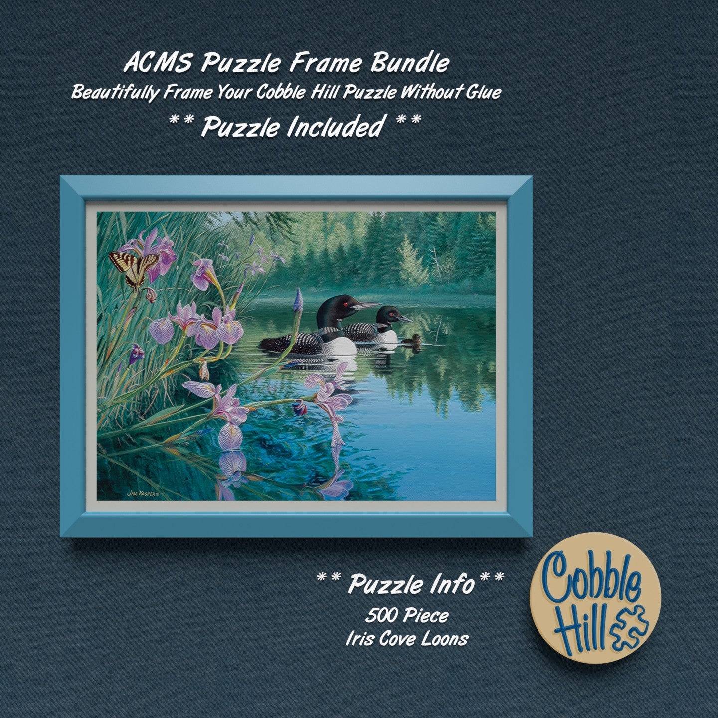 Puzzle Frame Bundle - 500 Piece - Iris Cove Loons