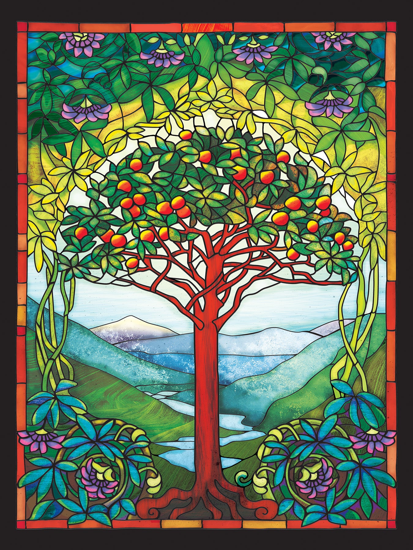 Puzzle Frame Bundle - 275 Piece - Tree of Life Stained Glass