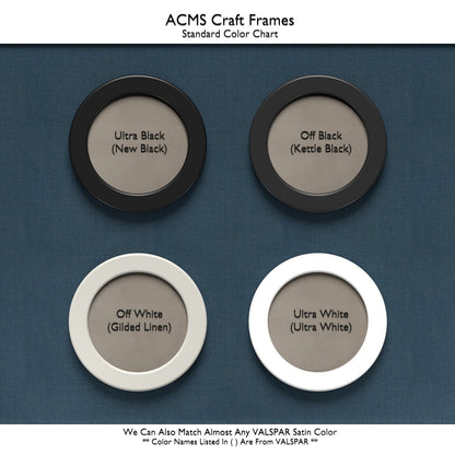 Oval Craft Frame - FLAT COVE Profile - 1 1/4" Frame Width - 1" Thick