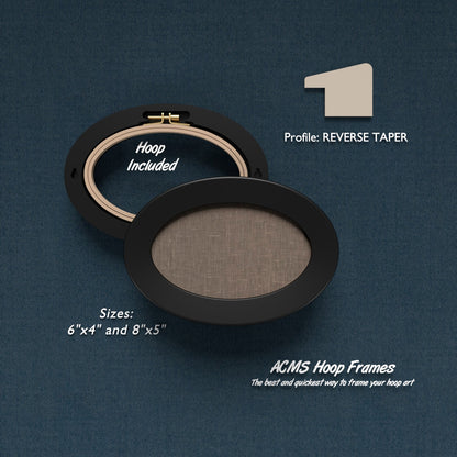 Oval Hoop Frame - Reverse Taper Profile - 1.25" Frame Width