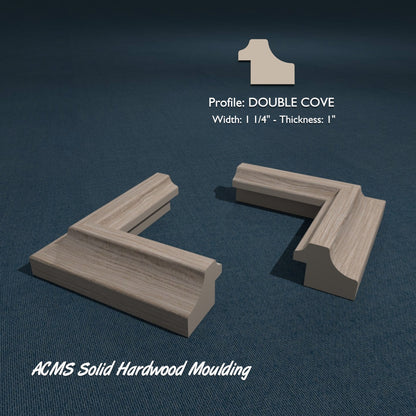 Moulding - DOUBLE COVE - 1 1/4" Width