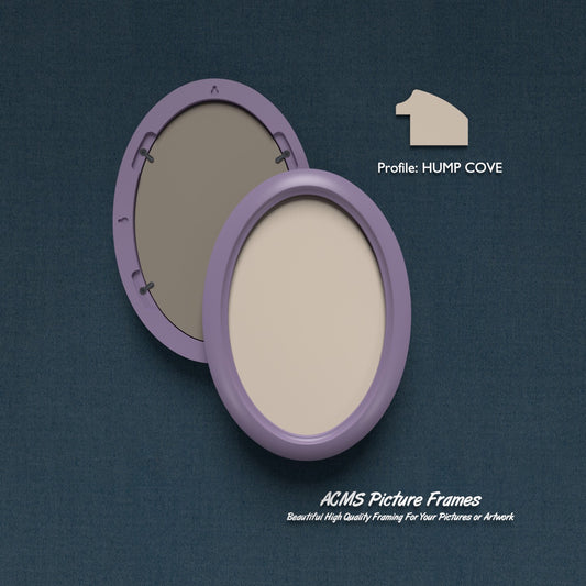 Oval Picture Frame - Hump Cove Profile - 1.25" Frame Width