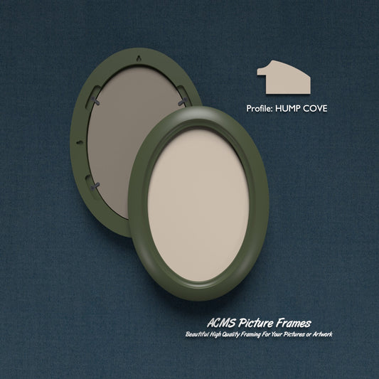 Oval Picture Frame - Hump Cove Profile - 1.50" Frame Width