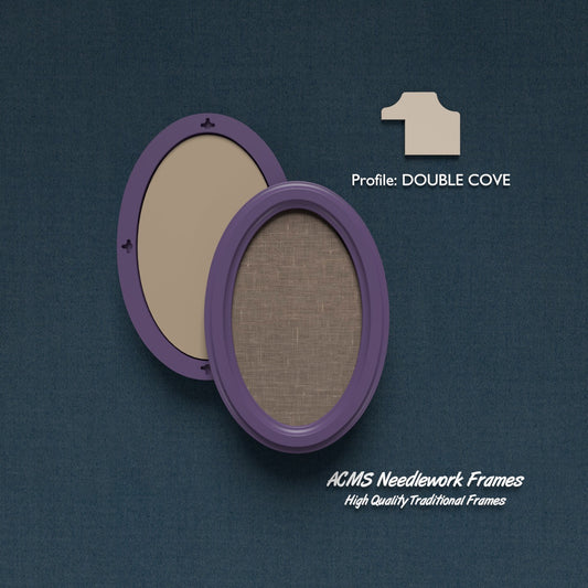 Oval Frame - Double Cove Profile - 1.25" Frame Width
