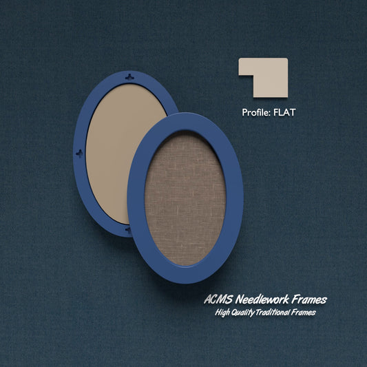 Oval Frame - Flat Profile - 1.25" Frame Width
