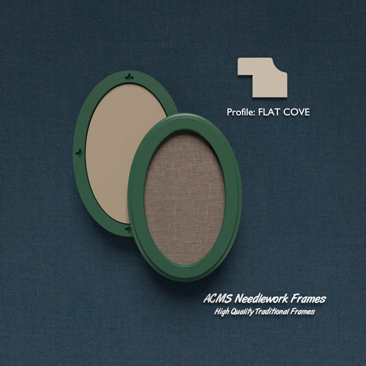 Oval Frame - Flat Cove Profile - 1.25" Frame Width