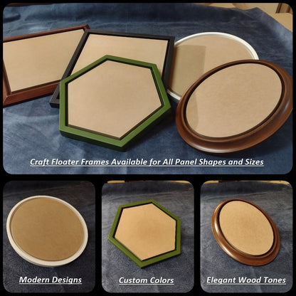 Oval Craft Panel - Poplar - FLAT - 3/4" Thick