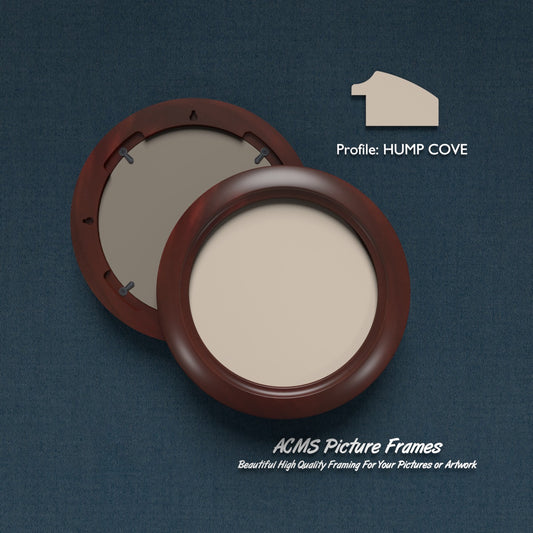 Round Picture Frame - Hump Cove Profile - 1.50" Frame Width
