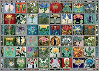 Puzzle - Art Nouveau Tiles - 1000 Piece